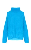 Marni Mohair Knit Turtleneck Sweater In Blue