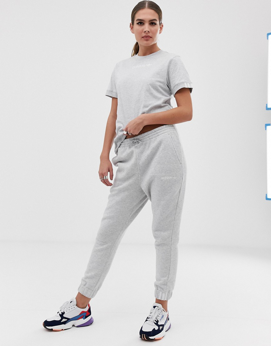 adidas originals coeeze cuffed fleece pants