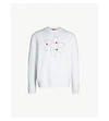 HUGO Atom-embroidered cotton-jersey sweatshirt