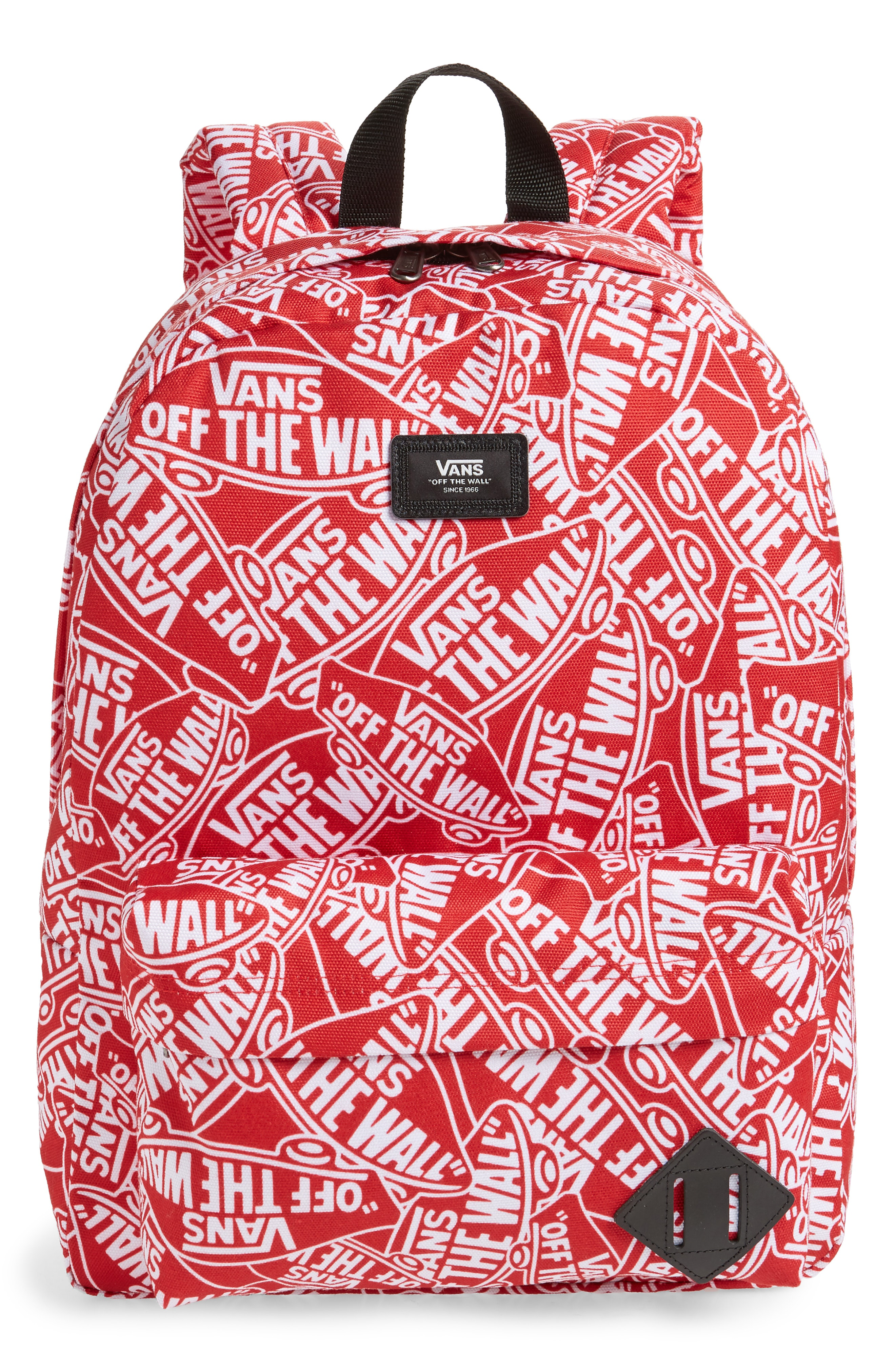 vans off the wall red backpack