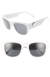 VERSACE 55MM SUNGLASSES - WHITE,VE435955-XM