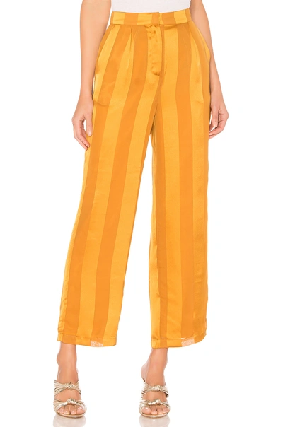 House Of Harlow 1960 X Revolve Alessia Trouser In Yellow. In Inca Gold