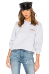 STUSSY STUSSY IVY LEAGUE EMBROIDERED CREW SWEATSHIRT IN GRAY.,SSSY-WK4