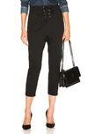 NILI LOTAN NILI LOTAN LACE UP AVERY PANT IN BLACK,NILF-WP81