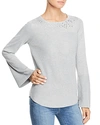 DESIGN HISTORY STUD EMBELLISHED SWEATER,ZZS0112009
