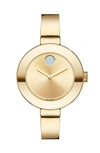 MOVADO 'BOLD' CRYSTAL ACCENT BANGLE WATCH, 34MM,3600201