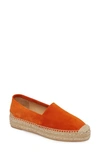 Patricia Green Abigail Espadrille Slip-on In Orange Leather