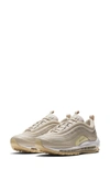 Nike Women's Air Max 97 Casual Shoes, Brown In Desert Sand/ White