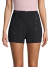 A.L.C Isaac Crepe Button Midnight Shorts