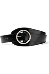 ANN DEMEULEMEESTER ANN DEMEULEMEESTER WOMAN YUCATAN LEATHER BELT BLACK,3074457345619852261