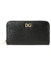 DOLCE & GABBANA LOGO PLAQUE ZIP-AROUND WALLET,10783442