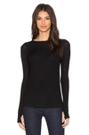 MICHAEL LAUREN EVERETT LONG SLEEVE THUMBHOLE TEE,MLAU-WS357