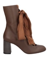 Chloé Ankle Boot In Brown