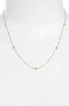Roberto Coin 18k Rose Gold Diamond By The Inch Station Necklace, 18