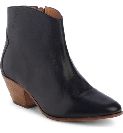 Isabel Marant Dacken Black Calf Leather Ankle Boots