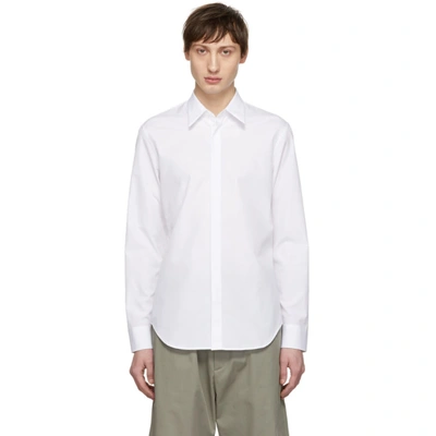 Maison Margiela White Poplin Slim-fit Shirt