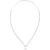 MAISON MARGIELA MAISON MARGIELA SILVER PERFORATED RING PENDANT NECKLACE