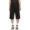 MAISON MARGIELA MAISON MARGIELA BLACK FINE TWILL SHORTS