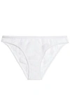 ID SARRIERI WOMAN LACE AND TULLE MID-RISE BRIEFS WHITE,GB 1392478433992