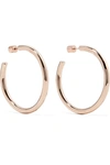 JENNIFER FISHER Baby Lilly rose gold-plated hoop earrings