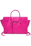 BALENCIAGA PAPIER A6 SMALL TEXTURED-LEATHER TOTE