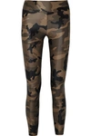 KORAL LUSTROUS CAMOUFLAGE-PRINT STRETCH LEGGINGS