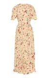 MICHAEL KORS FLORAL SILK WRAP DRESS,718215