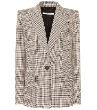 Givenchy Checked Single-breasted Jacket In Multicolour