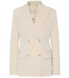 Joseph Hazel Double-breasted Wool-blend Twill Blazer In Beige