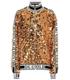 DOLCE & GABBANA SEQUINED TRACK JACKET,P00353432