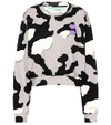 OFF-WHITE PRINTED COTTON SWEATER,P00368330