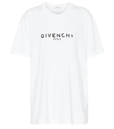 Givenchy Printed Cotton-jersey T-shirt In White