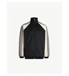 GUCCI PRINTED-SLEEVE STRETCH-JERSEY AND SHELL JACKET
