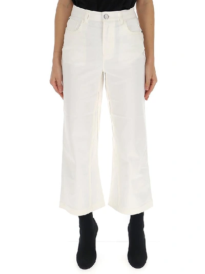 Fendi Cropped Wide In White