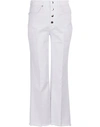 RAG & BONE JUSTINE CROPPED JEANS WITH BUTTON FLY,REB4T2NWWHT