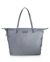 Rebecca Minkoff Washed Nylon Tote Bag In Gray/silver