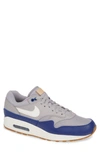 Nike Men's Air Max 1 Low-top Sneakers In Atmosphere Grey/ Sail/ Blue