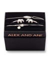 ALEX AND ANI ELEPHANT CUFF BRACELET GIFT SET, SILVER,PROD217870739