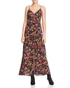 ASTR Valentina Floral Print Faux-Wrap Maxi Dress,ACDR100069