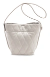 GIVENCHY GIVENCHY MINI GV CONVERTIBLE BUCKET BAG IN WHITE,GIVE-WY597