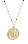 Argento Vivo Zodiac Pendant Necklace In Capricorn