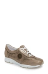 Mephisto 'yael' Soft-air Sneaker In Dark Taupe Leather