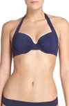 TOMMY BAHAMA UNDERWIRE HALTER BIKINI TOP,TSW31001T