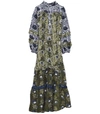 APIECE APART Gracia Flamenca Dress in Basil Sombras Floral