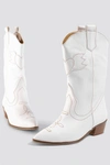TRENDYOL FLY PU BOOTS - WHITE