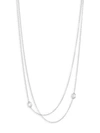 RENEE LEWIS WOMEN'S 18K WHITE GOLD & ANTIQUE DIAMOND 2-TIER CHAIN NECKLACE,0400010121763