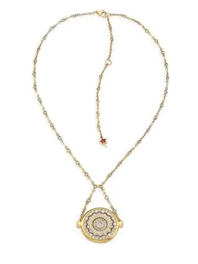Plevé Pirouette 18k Yellow Gold & Diamond Pendant Necklace