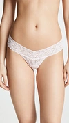 Hanky Panky Signature Lace Organic Cotton V-kini Panties, Basic Colors In Bliss
