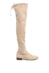 Stuart Weitzman Suede Lowland Boots In Brownstone (beige)