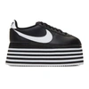 COMME DES GARÇONS COMME DES GARCONS BLACK NIKE EDITION PLATFORM CORTEZ SNEAKERS